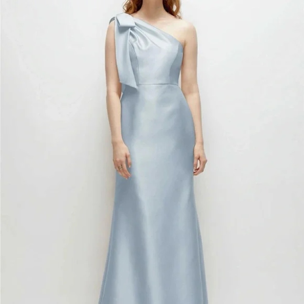 Alfred Sung -- Bow One Shoulder, Satin Twill Gown (Reg. $289)